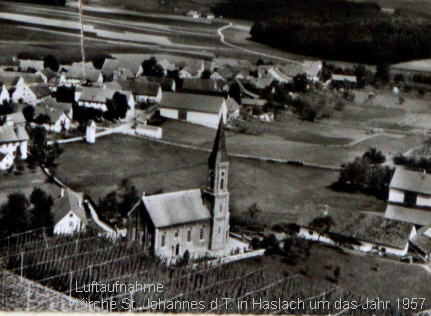 Kirche St. Johannes d.T. Haslach um 1957