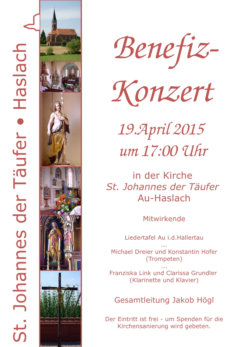 Einladung Benefizkonzert